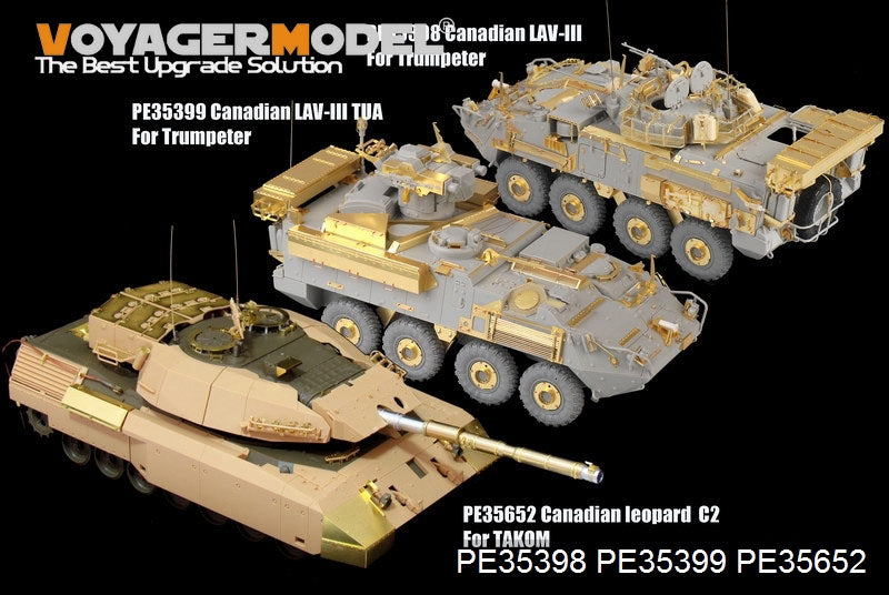 Voyager Model PE35652 Modern Canadian Leopard C2 MEXAS MBT For TAKOM 2003 1/35 – zdjęcie 12