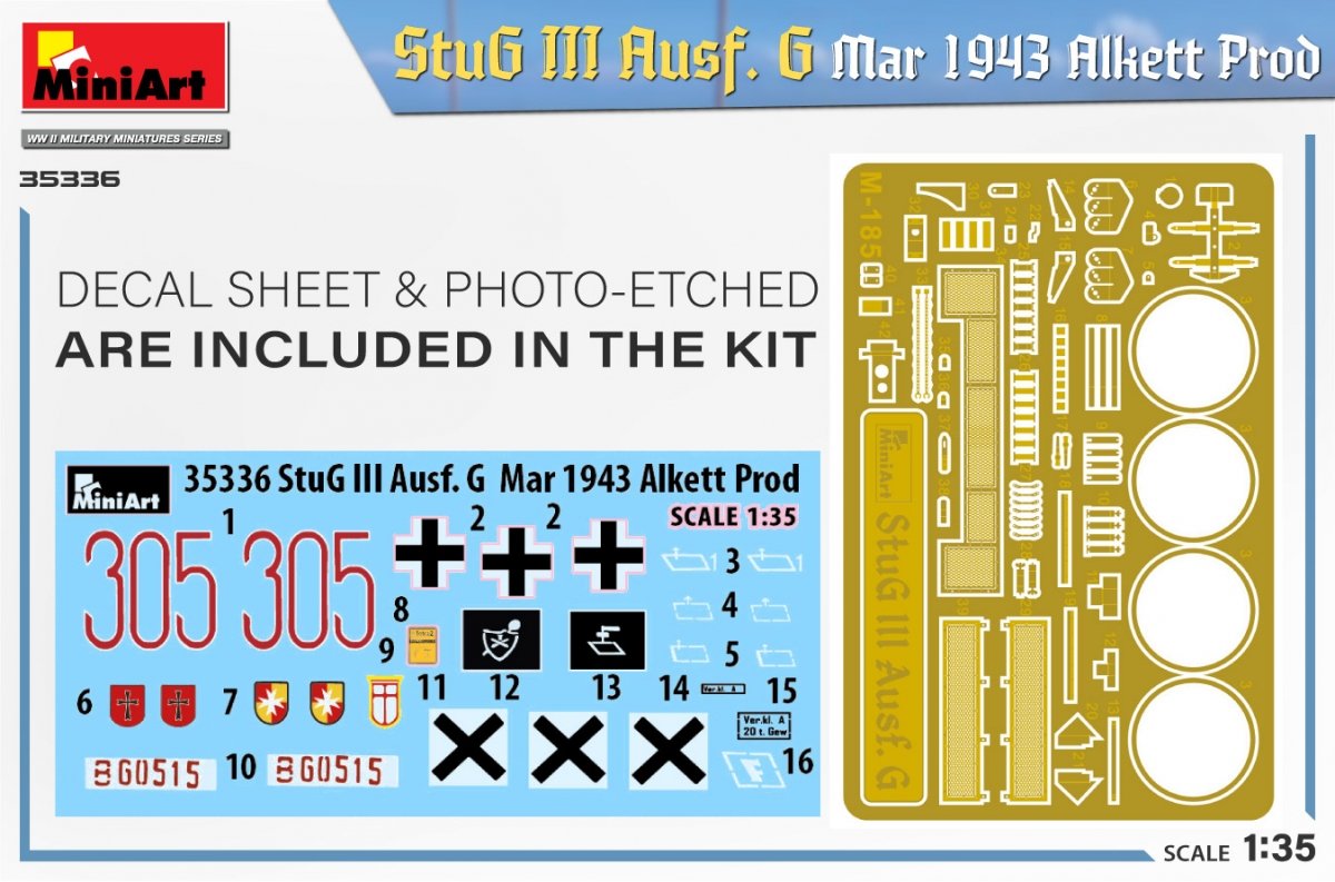 Mini Art 35336 StuG III Ausf. G Mar 1943 Alkett Prod 1/35 – zdjęcie 2