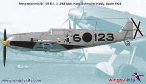 Wingsy Kits D5-09 MESSERSCHMITT Bf 109 E-1 and E-3 Legion Condor 1/48 – zdjęcie 10