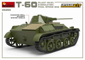 MiniArt 35260 T-60 PLANT N.37, SVERDLOVSK PROD. SPRING 1942. INTERIOR KIT 1/35 – zdjęcie 10