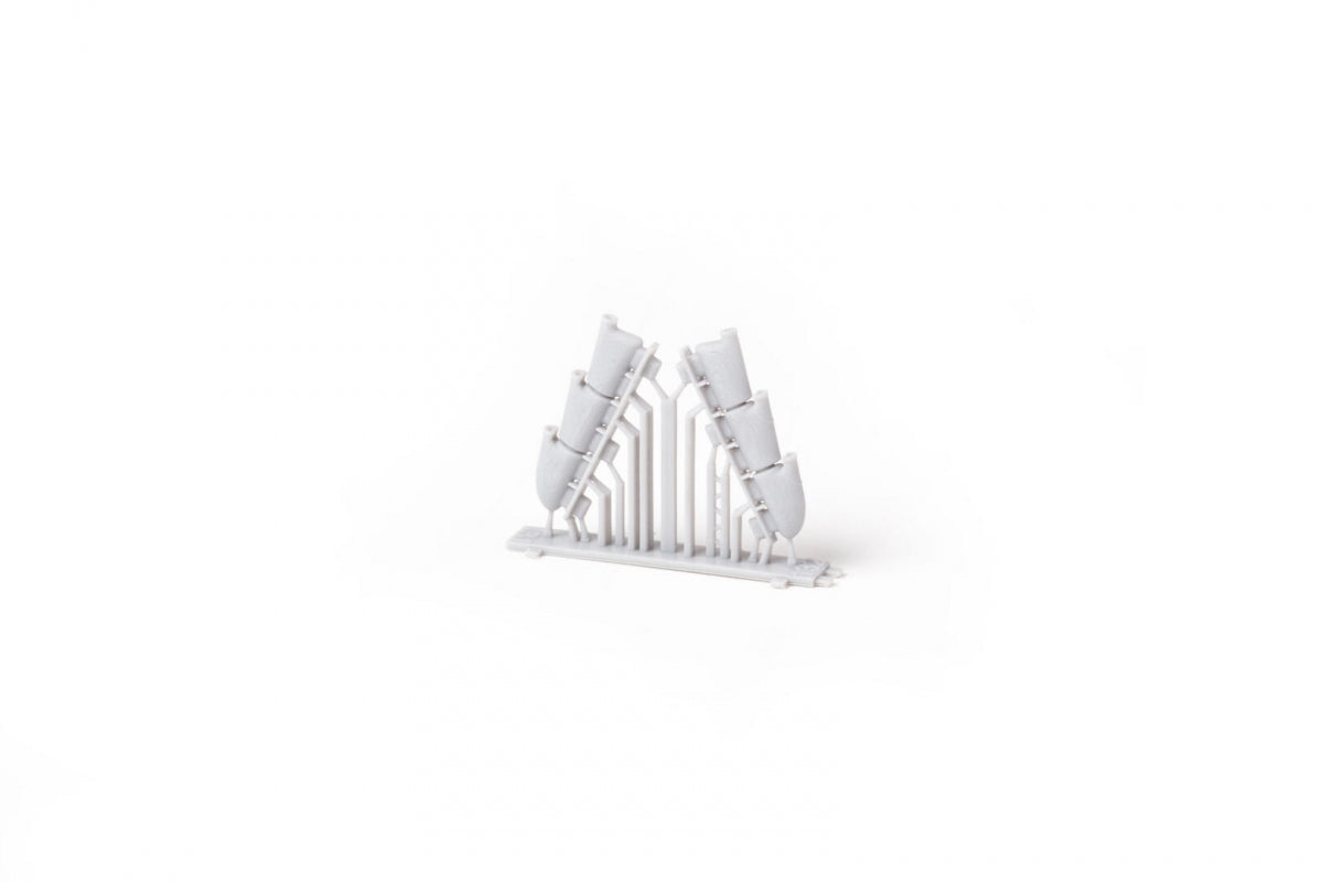 Eduard 672441 Spitfire Mk.V three-stacks exhaust rounded PRINT for EDUARD 1/72