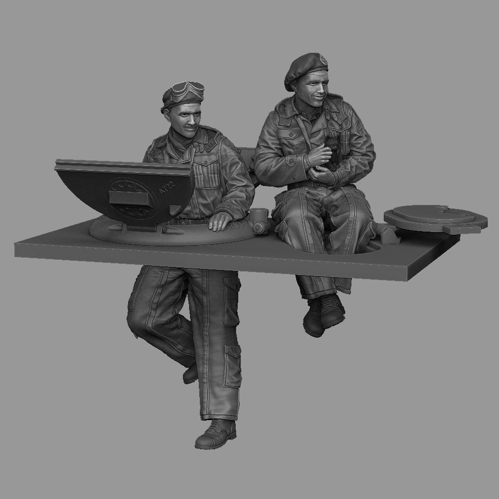 Panzer Art FI35-215 British Sherman tanks turret Pixie suit set 1/35 – zdjęcie 2