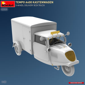 MiniArt 38053 TEMPO A400 KASTENWAGEN 3-WHEEL DELIVERY BOX TRUCK 1/35 – zdjęcie 3