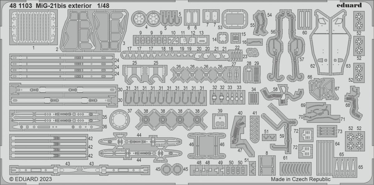 Eduard 481103 MiG-21bis exterior EDUARD 1/48