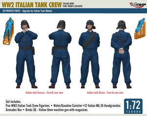 Mirage Hobby 720005 Italian Tank Crew 3D Print 1/72 – zdjęcie 2