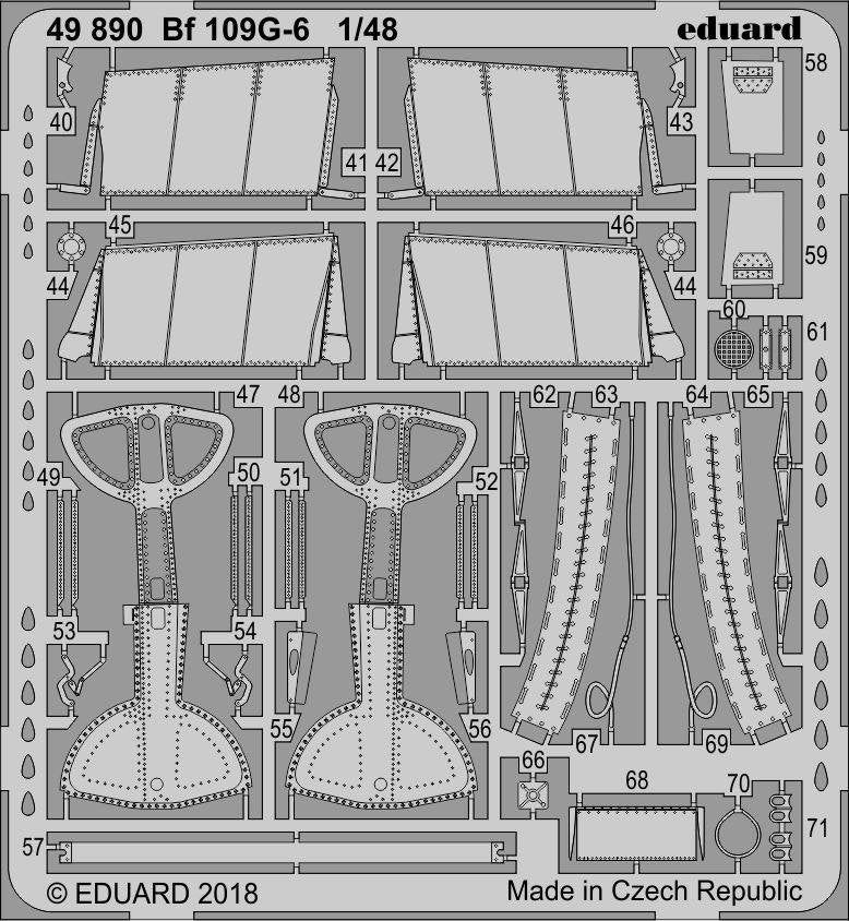 Eduard 49890 Bf 109G-6 TAMIYA 1/48 – zdjęcie 2