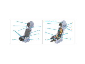 Quinta Studio QR+48068 K-36L (early) ejection seat (for Su-25 aircraft until 2007) (All kits) 1/48 – image 9