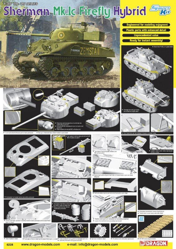 Dragon 6228 Sherman Mk.Ic Firefly Hybrid 1/35 – zdjęcie 2