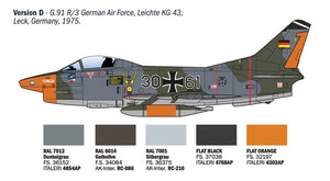 Italeri 92645 FIAT G.91 R 1/48 – zdjęcie 9