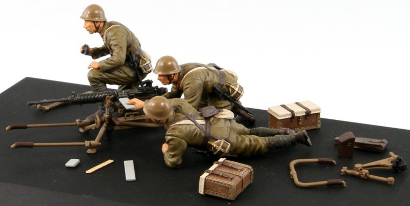 Pit-Road G39 IJA Type 92 Heavy Machine Gun with Figure 1/35 – zdjęcie 3