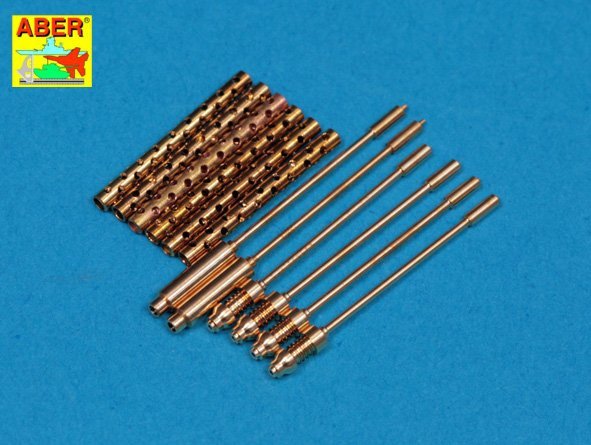 Aber A32108 Set of 6 turned U.S. cal .50 (12,7mm) Browning M2 barrels for P-51 Mustang 1/32 – zdjęcie 2