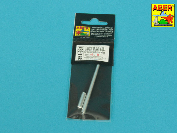 Aber 35L367 85 mm D-70 Barrel without Muzzle Brake for Soviet Self-Propelled Gun ASU-85 1/35