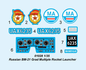 Trumpeter 01028 Russian BM-21 Grad Multiple Rocket Launcher 1/35 – image 2