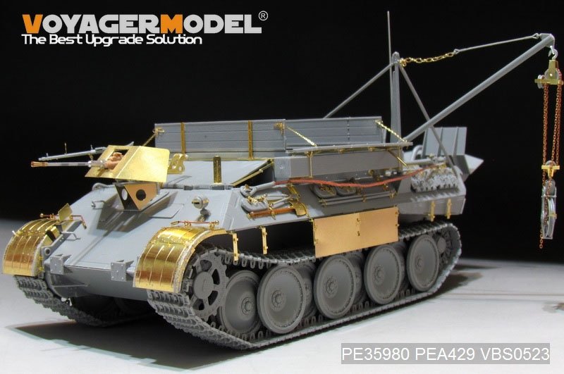 Voyager Model PE35980 WWII German Bergepanther Ausf.A (Late type,Panther G tool holders) Basic For TAKOM 2101 1/35 – imagen 15