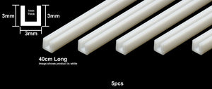 Tamiya 70207 Profil plastikowy U 3mm przezroczysty