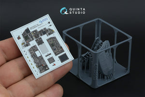 Quinta Studio QDS+32252 F-15C PAD-upgraded 3D-Printed &amp;amp; coloured Interior on decal paper (Tamiya) (Small version) (with 3D-printed resin parts) 1/32 – zdjęcie 2