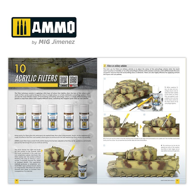 Ammo of Mig 6046 How to paint with Acrylics 2.0. AMMO Modeling guide (English) – zdjęcie 3