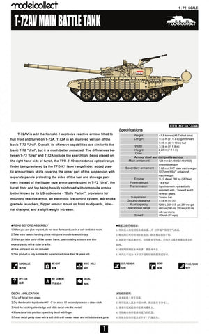 Modelcollect UA72044 T-72AV Main Battle Tank 1/72 – zdjęcie 3