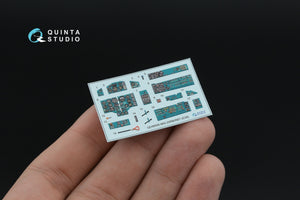 Quinta Studio QD+48558 MiG-25RB/MiG-25RBT 3D-Printed &amp;amp; coloured Interior on decal paper (ICM) (with 3D-printed resin parts) 1/48 – zdjęcie 6