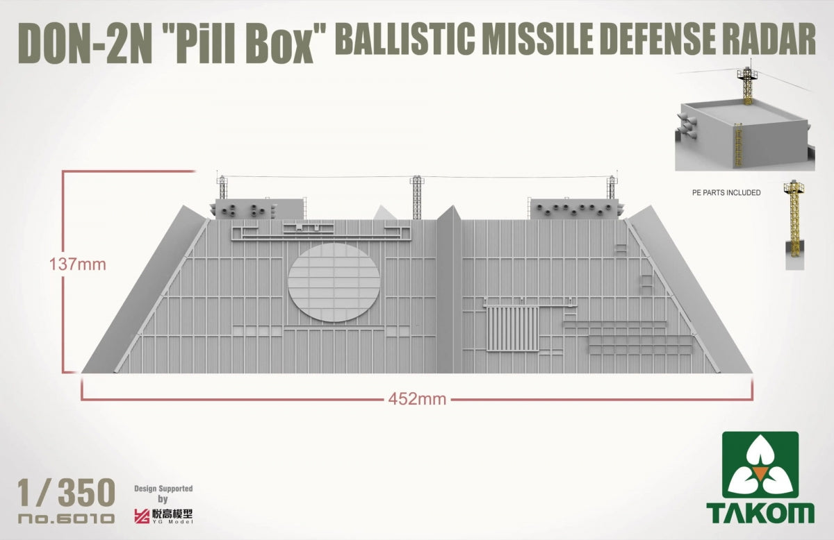 Takom 6010 DON-2N Pill box Ballistic Missile Defence Radar 1/350 – Bild 4