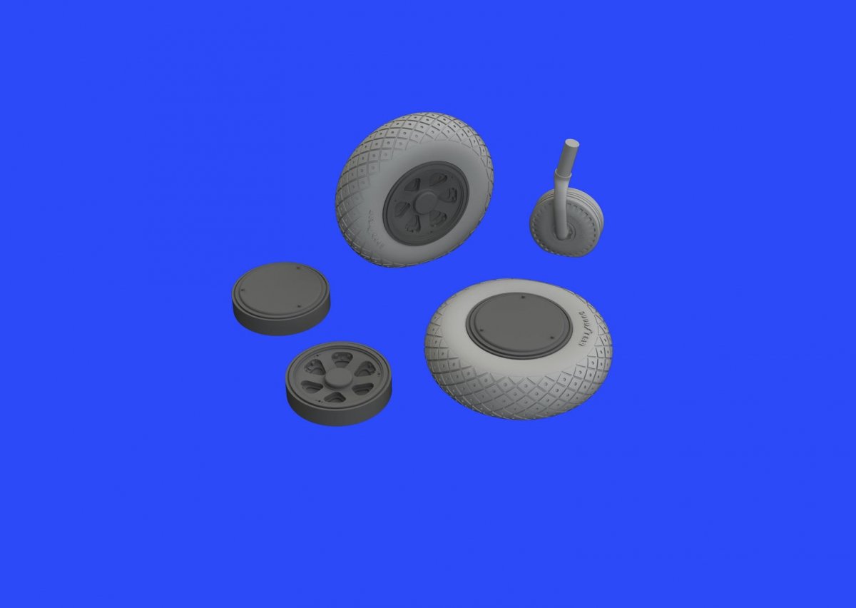 Eduard 672221 P-47D wheels TAMIYA 1/72 – image 3