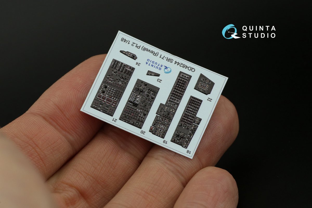 Quinta Studio QD48244 SR-71A 3D-Printed &amp;amp; colored Interior on decal paper (Revell) 1/48 – image 13