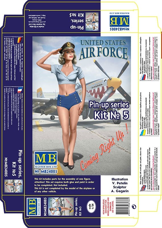 Master Box 24005 Pin-up series Kit No. 5 Patty 1/24 – zdjęcie 4