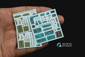 Quinta Studio QD48505 MiG-31BM 3D-Printed &amp;amp; colored Interior on decal paper (Hobby Boss) 1/48 – image 2