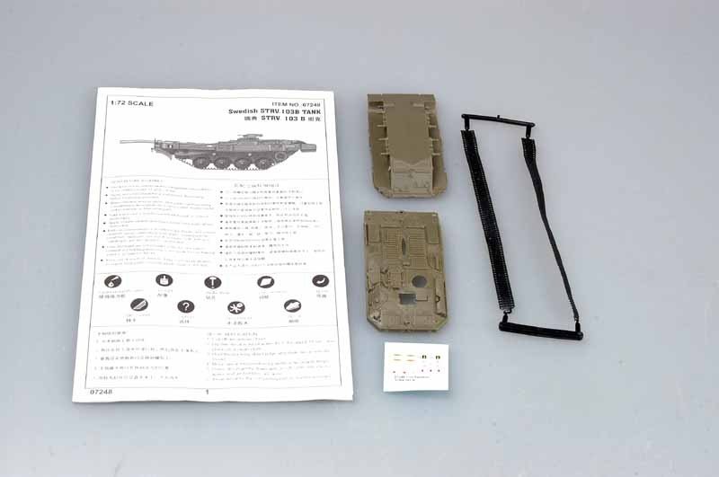 Trumpeter 07248 Swedish Strv 103B MBT 1/72 – zdjęcie 3