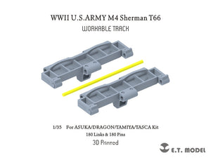 ET Model P35-095 WWII USARMY M4 Sherman T66 Workable Track For ASUKA/DRAGON/TAMIYA/TASCA Kit 1/35