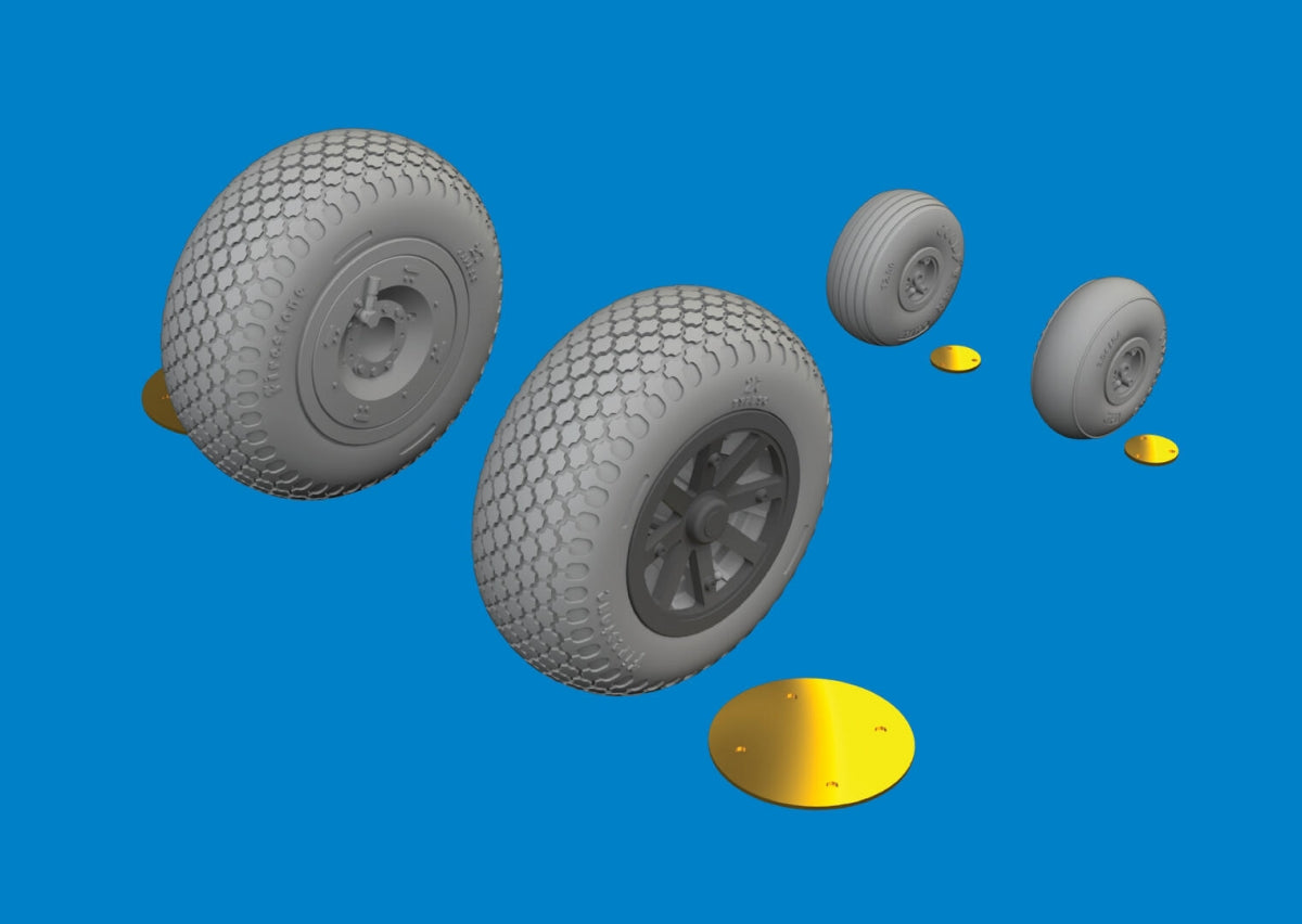Eduard 6481135 P-40N wheels cross tread EDUARD 1/48
