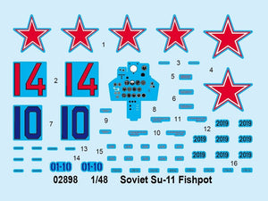 Trumpeter 02898 Soviet Su-11 Fishpot – immagine 4