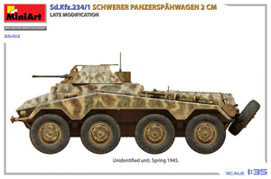 MiniArt 35413 Sd.Kfz.234/1 Schwerer Panzerspähwagen (2 cm). Late Mod 1/35 – zdjęcie 5