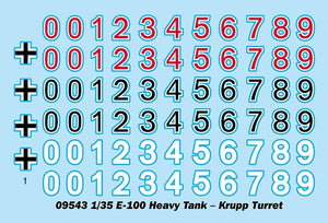 Trumpeter 09543 E-100 Heavy Tank Krupp Turret 1/35 – zdjęcie 3