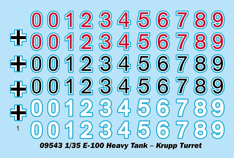 Trumpeter 09543 E-100 Heavy Tank Krupp Turret 1/35 – zdjęcie 3