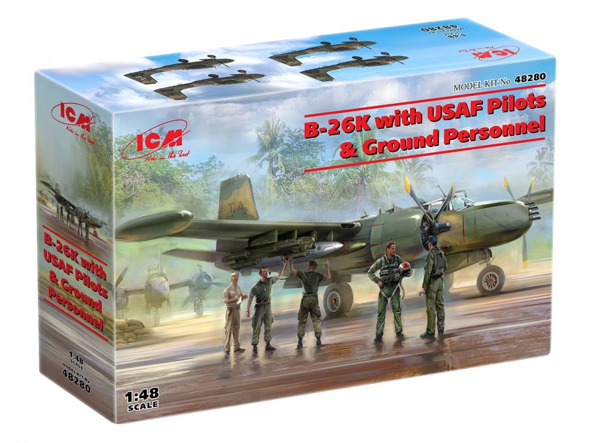 ICM 48280 B-26K with USAF Pilots &amp;amp; Ground Personnel 1/48 – zdjęcie 10