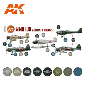 AK Interactive AK11737 WWII IJN AIRCRAFT COLORS 8x17 ml – zdjęcie 2