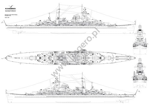 Kagero 16032 The German Cruiser Admiral Hipper EN – zdjęcie 2