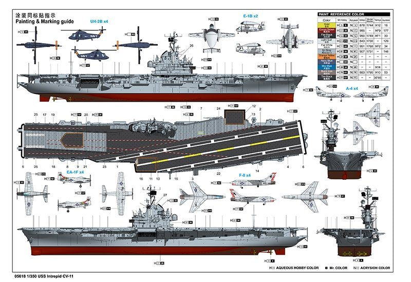 Trumpeter 05618 USS Intrepid CV-11 1/350 – zdjęcie 3