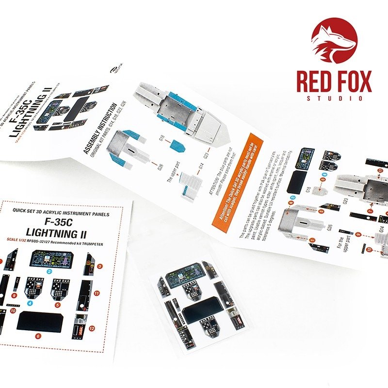 Red Fox Studio QS-32127 F-35C Lightning II (for Trumpeter kit) 1/32 – zdjęcie 5