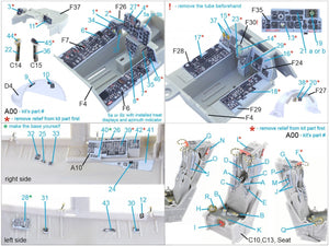 Quinta Studio QD32036 F-4D 3D-Printed &amp;amp; coloured Interior on decal paper (Tamiya) 1/32 – zdjęcie 13