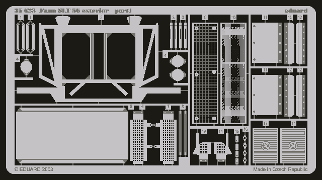 Eduard 35623 Faun SLT 56 exterior (TRUMPETER) 1/35