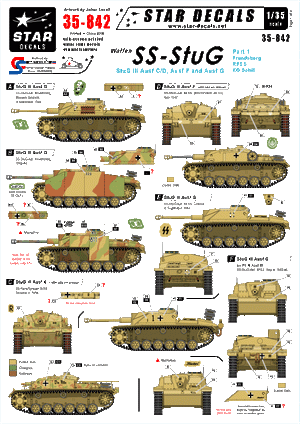 Star Decals 35-842 Waffen-SS StuG # 1 1/35