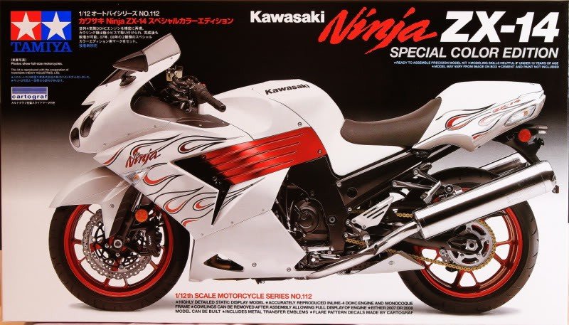 Tamiya 14112 Kawasaki Ninja ZX-14 Special color edition 1/12