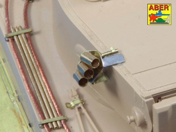 Aber R-34 Smoke Discharges for German Tanks like Tiger I, Panther A/D, Panzer IIIL, Panzer IVG, Luchs, Puma 1/35 – zdjęcie 7