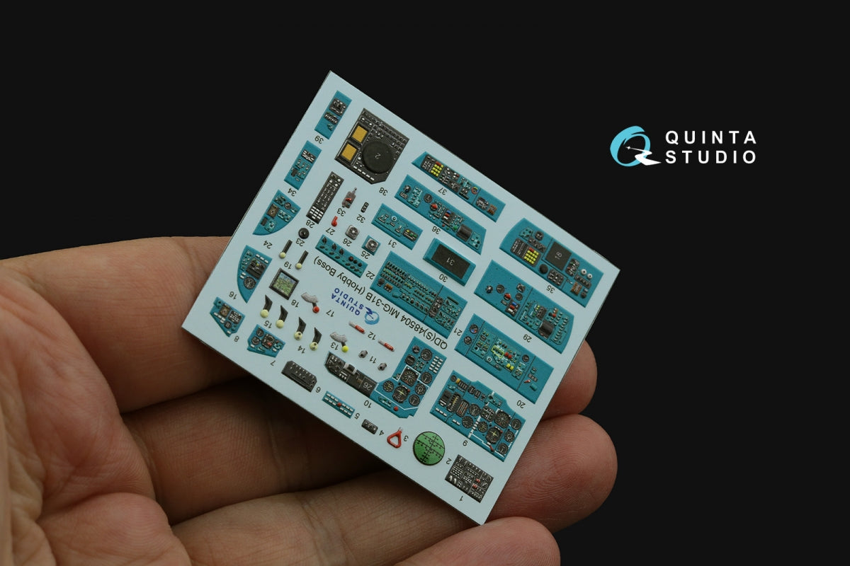 Quinta Studio QDS-48504 MiG-31B 3D-Printed &amp;amp; coloured Interior on decal paper (Hobby Boss) (Small version) 1/48 – zdjęcie 6