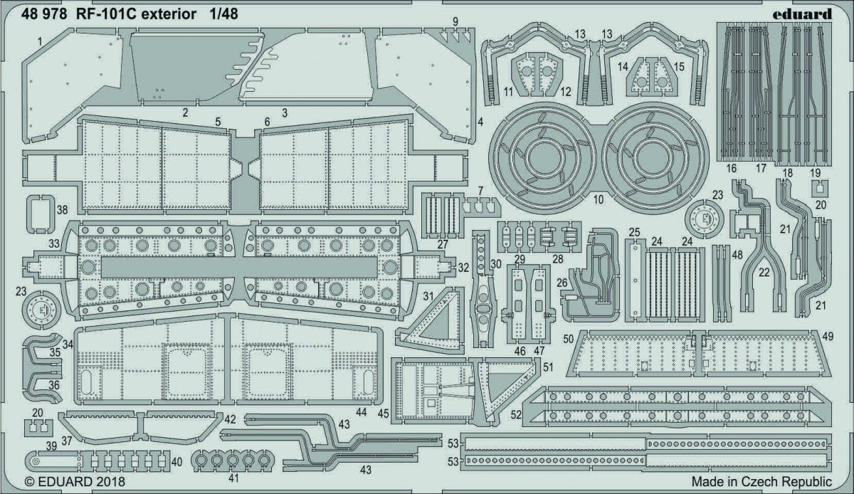 Eduard 48978 RF-101C exterior 1/48 KITTY HAWK