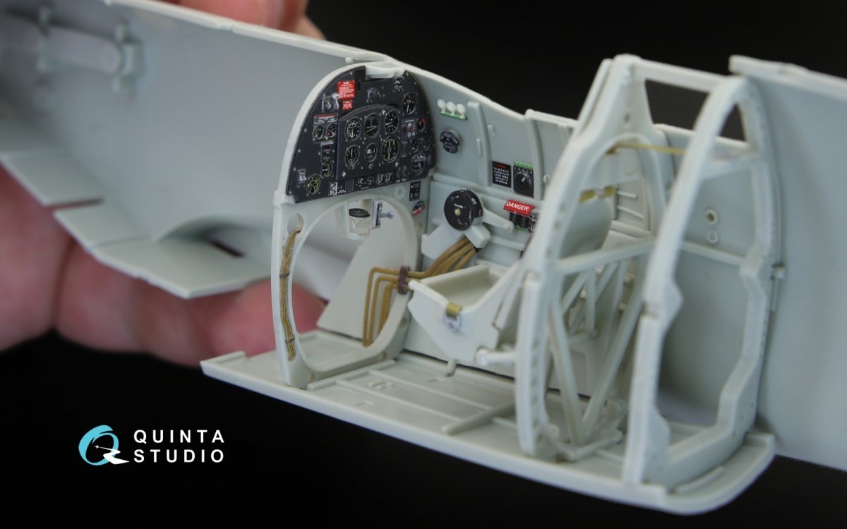 Quinta Studio QD32044 Spitfire Mk. IX 3D-Printed &amp;amp; coloured Interior on decal paper (for Revell kit) 1/32 – zdjęcie 9