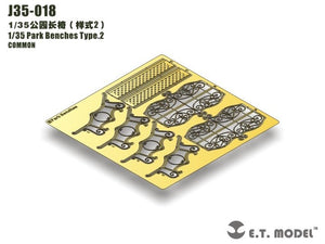 E.T. Model J35-018 Park Benches Type.2 1/35 – zdjęcie 2