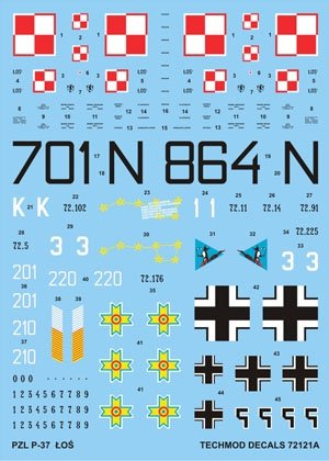 Techmod 72121 - PZL-37A/B Łoś 1/72